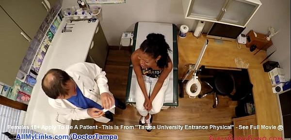  Ebony Student Hottie Nikki Star&039;s Gyno Exam Caught On Spy Cam By Doctor Tampa & Nurse Lilly Lyle @ GirlsGoneGyno.com! - Tampa University Physical